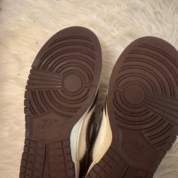 Nike Chocolate Brown and White Sneakers